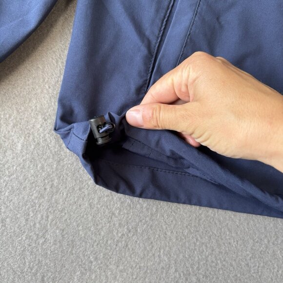 New Balance Lightweight Windbreaker Mens S Jogging Jacket Navy Running Hooded - Picture 4 of 16